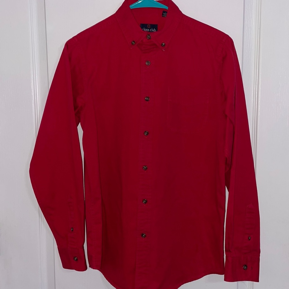 Class Club Red Boys 16 Button down shirt